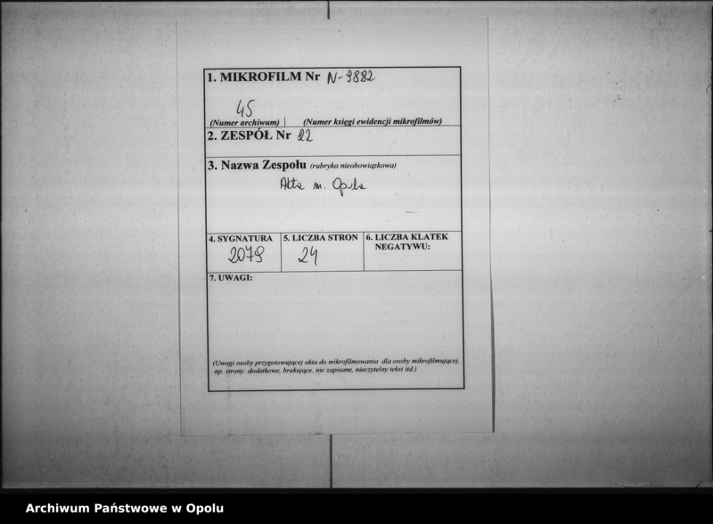 Obraz 2 z jednostki "Acta des Magistrats zu Oppeln betreffend Ausschank von "Wein, Bier und feinen Liqueren" im Riesenfeldschen Hause durch [...] Hentschel Vol: I"