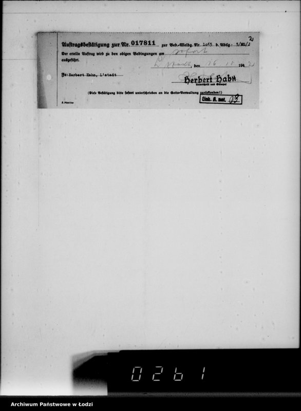 Obraz 6 z jednostki "Aufträge, [Lieferscheinen und Rechnungen] 17811-17860 [Dostawa żywności do Getta]"