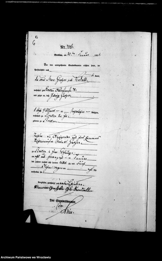 image.from.unit.number "Sterbe-Haupt-Register Breslau I 1885 Band 2"