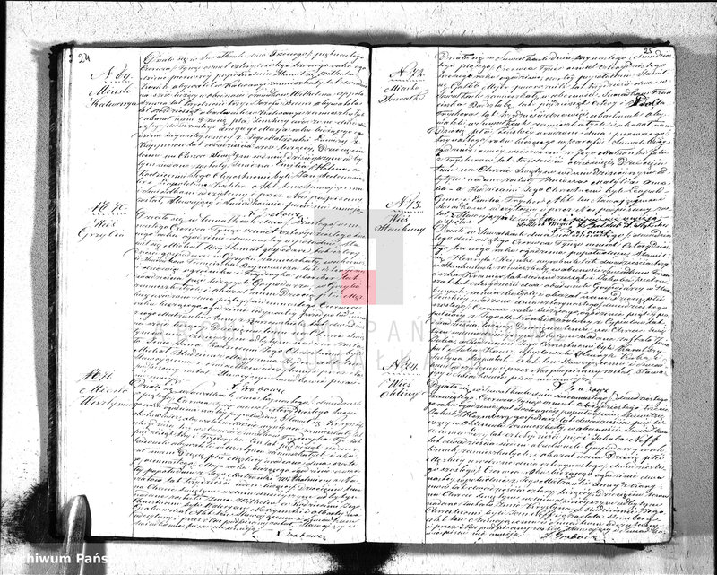 Obraz 15 z jednostki "Duplikat ksiąg metrycznych Parafij Ewangelickiey Suwałki za rok 1843."
