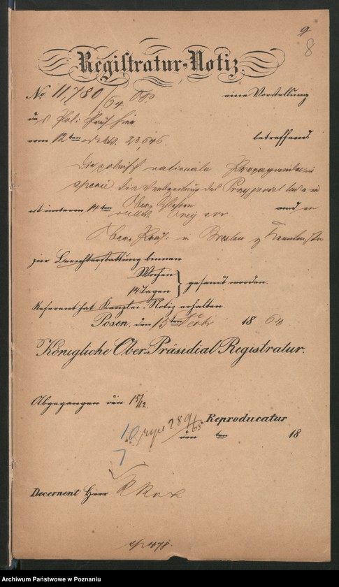 image.from.unit.number "Die Fortsetzung nationaler Bestrebungen von Seiten der Polen."