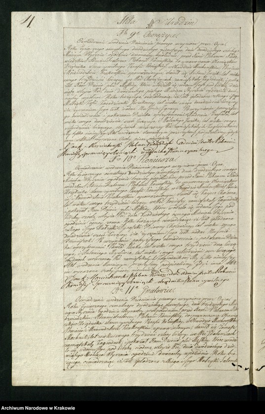 image.from.unit.number "Księga aktów stanu cywilnego Gminy Parafii Koniusza w Obwodzie Miechowskim, Powiecie Krakowskim na rok 1821"