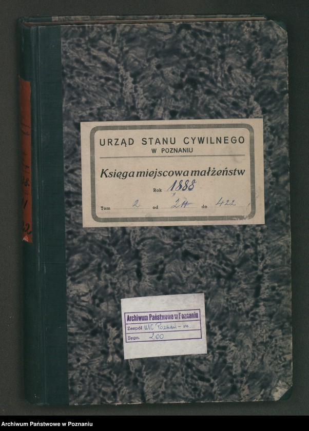 Obraz 2 z jednostki "Księga małżeństw t. II"