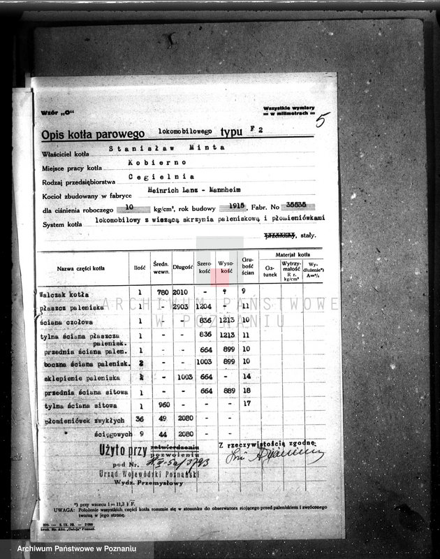 Obraz 9 z jednostki "/Cegielnia w Kobiernie, pow. krotoszyński, własność St. Minta nr 6579/"