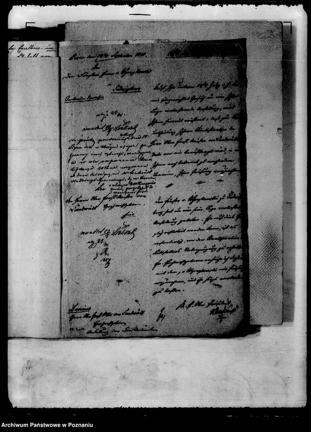 Obraz 13 z jednostki "Die Entlassung und Pensionierung des Herrn Oberförsters von Wyrzykowski zu Moschin /Mosina/."