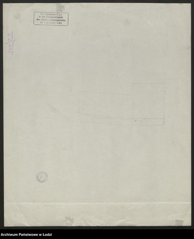 Obraz 2 z jednostki "Zmniejszenia fotograficzne planu miasta Łodzi i okolic 1:5000. Sekcja IV F"