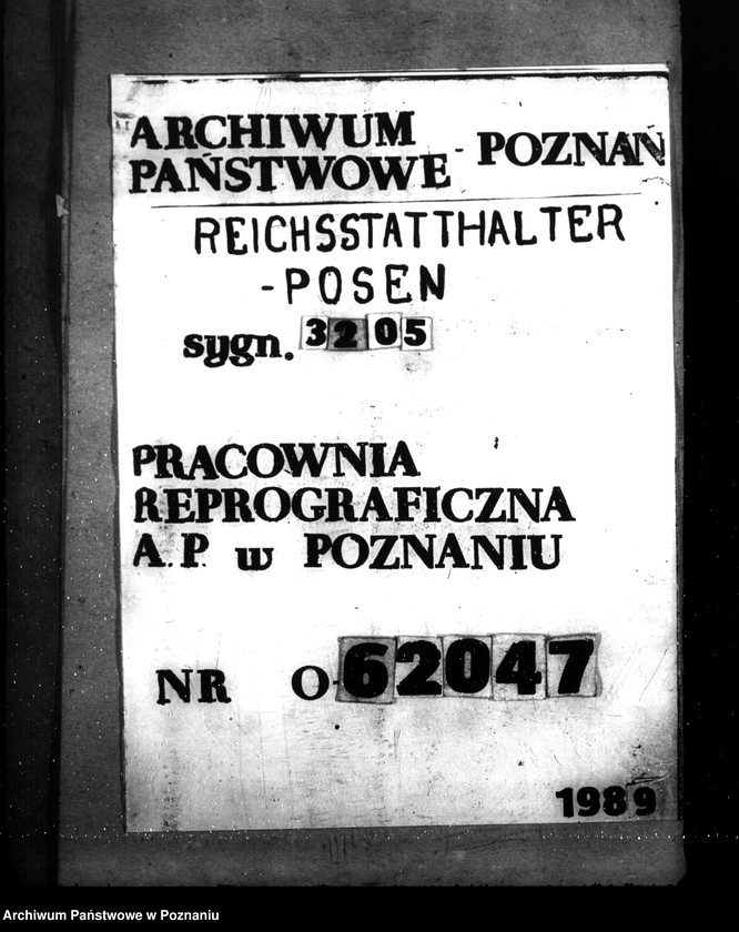 Obraz 1 z jednostki "Arbeitsgewerke (zarządzenia, wzory druków)"