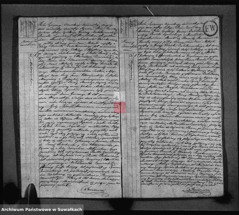 image.from.unit.number "Akta Zaślubionych Gminy Bakałarzewskiey pro 1822-gi"