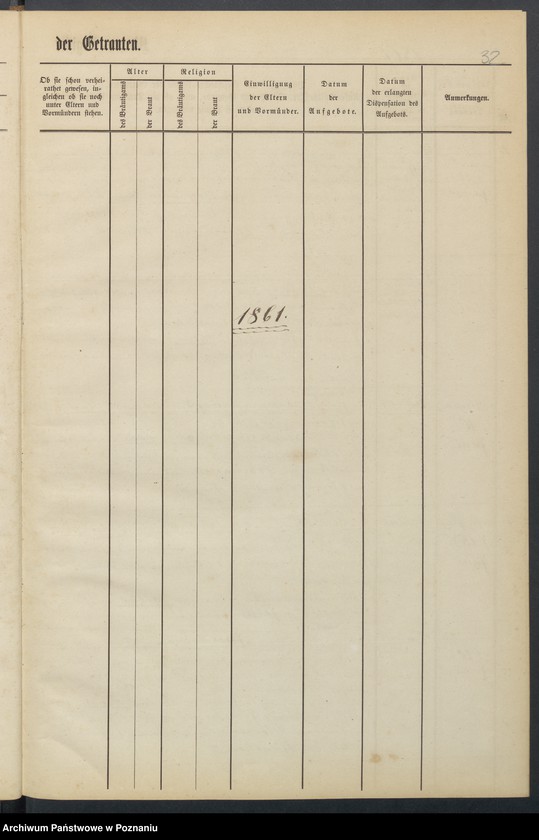 Obraz 19 z jednostki "Duplikat der Taufregister, Trauregister, Todtenregister"