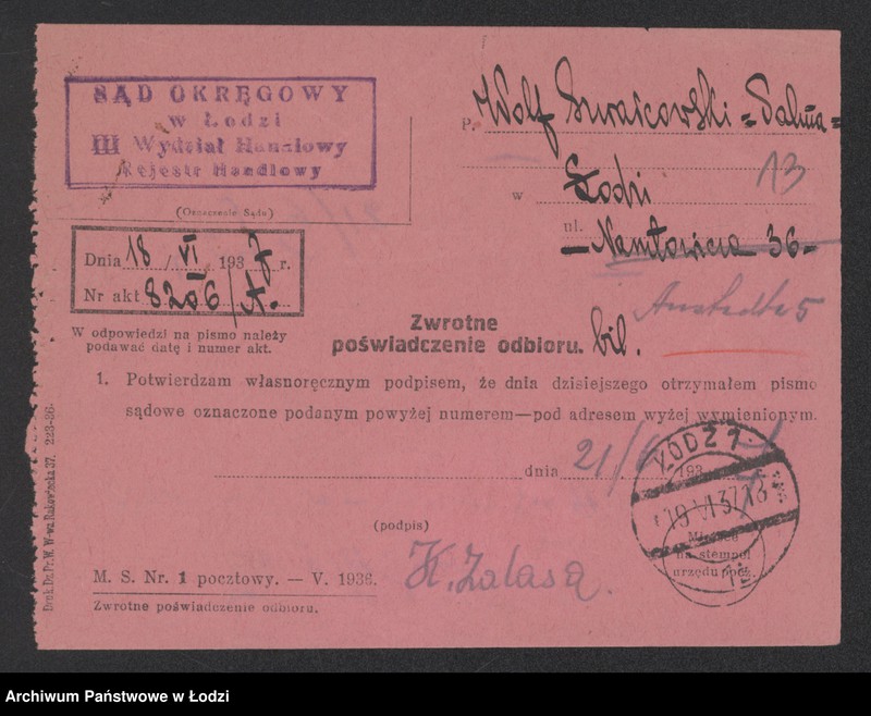 image.from.unit.number "Wolf Szwarcowski "Palma"- wyrób mebli"