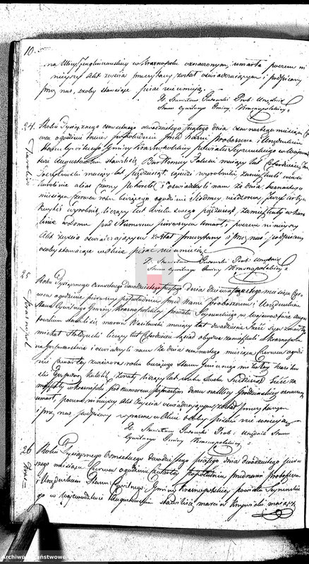 image.from.unit.number "Akta Zeszłych Gminy Krasnopolskiey Powiatu Seyneńskiego od 1-go Stycznia 1825. Województwo Augstowskie."