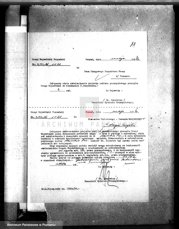 Obraz 16 z jednostki "Zatwierdzenie zakładu przemysłowego młyna motorowego St. Krajewskiego w Grodzisku, pow. nowotomyski"