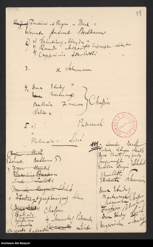image.from.unit.number "Spisy granych utworów. Rękopisy I. J. Paderewskiego"