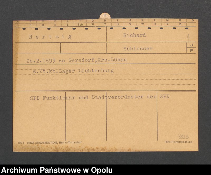 Obraz 3 z jednostki "[Hertwig Richard, ur. 20.2.1893 Gersdorf]"