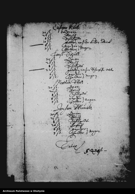 image.from.unit.number "Kirchen-Rechnung der Stadt Deutsch Eylau"