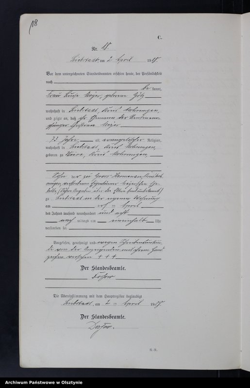 image.from.unit.number "Sterbe-Neben-Register Nr 1 - 58"