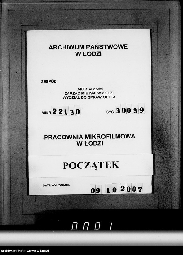 Obraz 1 z jednostki "Ablage [Korespondencja dostawców do Getta dot.wagonowych przesyłek produktów żywnościowych, opału do stacji Radogoszcz]"