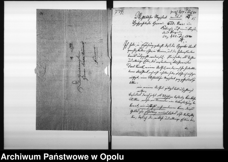 Obraz 14 z jednostki "Acta des Magistrats zu Oppeln betreffend die Ablösung der Fleischbank-Gerechtigkeit der Paul Kureck