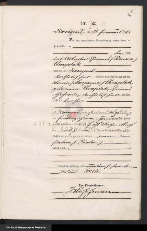 Obraz 10 z jednostki "Księga urodzeń"