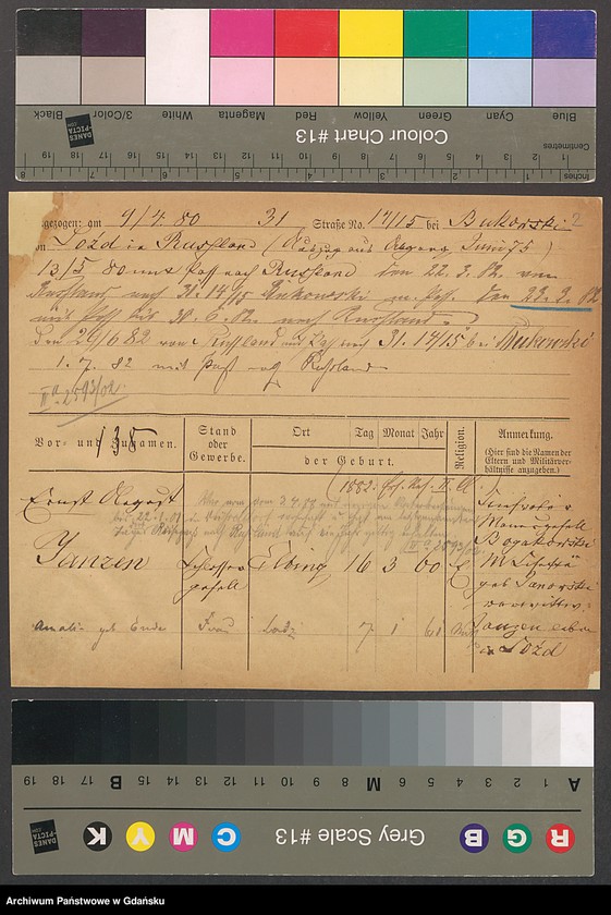 image.from.unit.number "Karty meldunkowe: Janzen E. - Janzon "