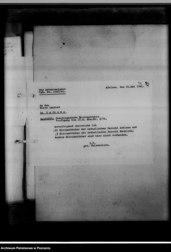 image.from.unit.number "Einziehungsprotokolle [ksiąg kościelnych] Kreis Ostrowo [Ostrów Wielkopolski]"