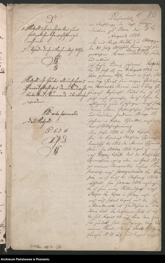 Obraz 13 z jednostki "A. betr. Ludwig Kotzold, Stud. med."