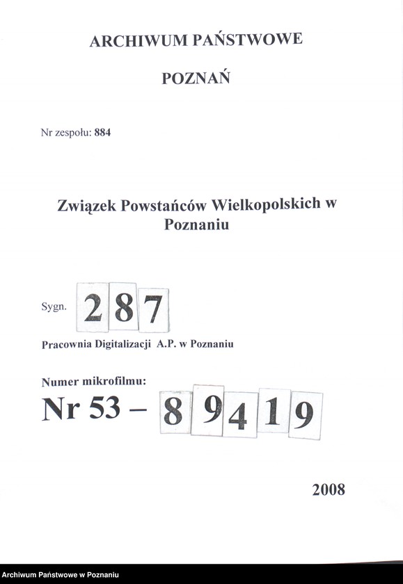 Obraz 1 z jednostki "Oborniki - wykaz członków koła."
