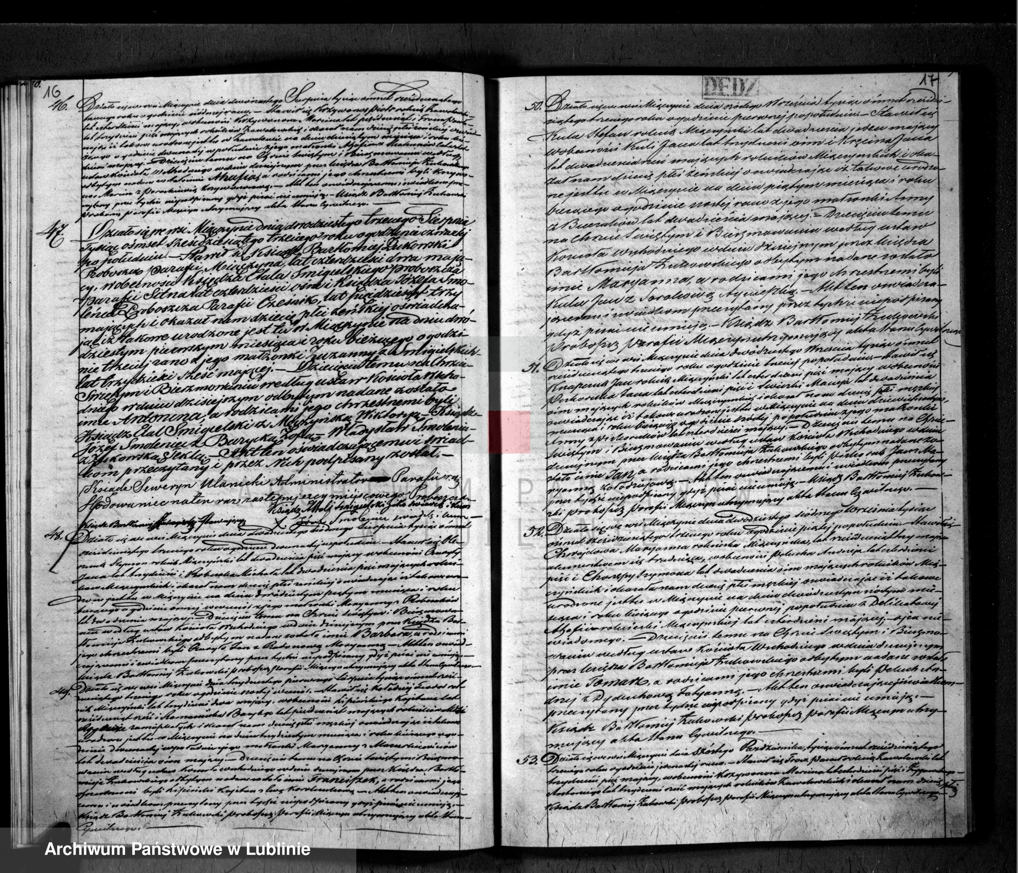 Skan z jednostki: Księga urodzeń, małżeństw i zgonów