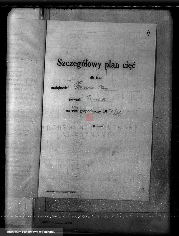 Obraz 8 z jednostki "Plan urządzania gospodarstwa leśnego dla lasu majętności Borówkowo-Stare i Piotrkowice powiat kościański"