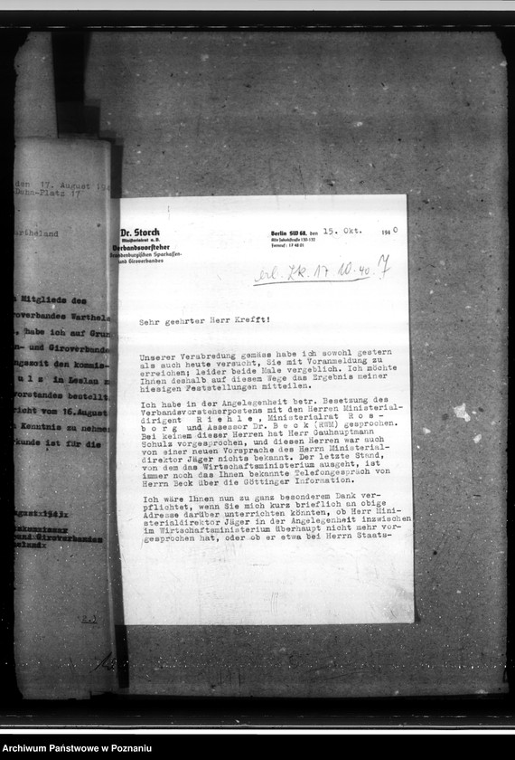 Obraz 11 z jednostki "Sparkassen und Giroverband Wartheland"