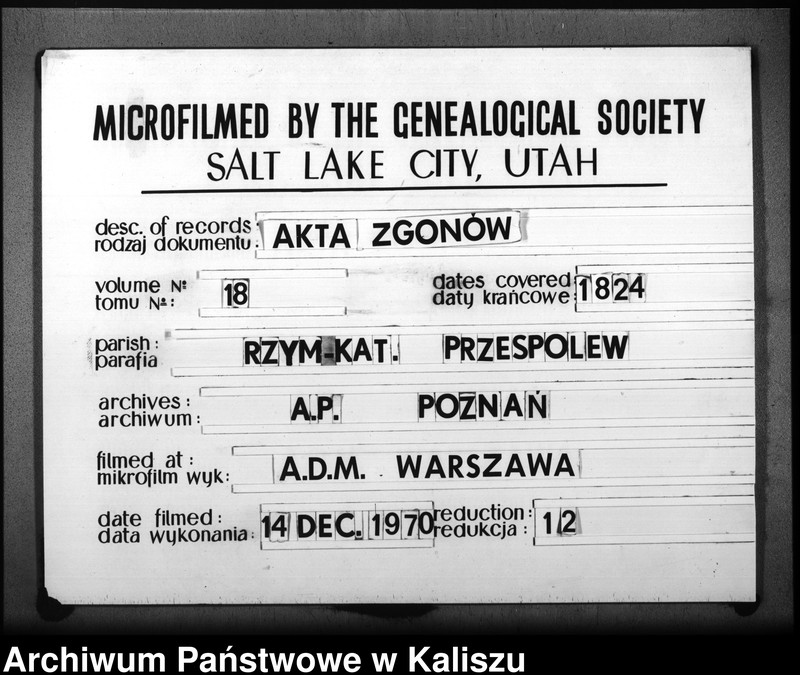 Obraz 11 z jednostki "Akta zejścia"