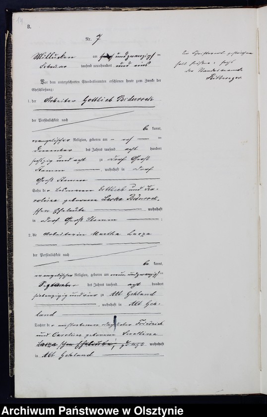 image.from.unit.number "Heiraths-Haupt-Register Nr 1 - 26"