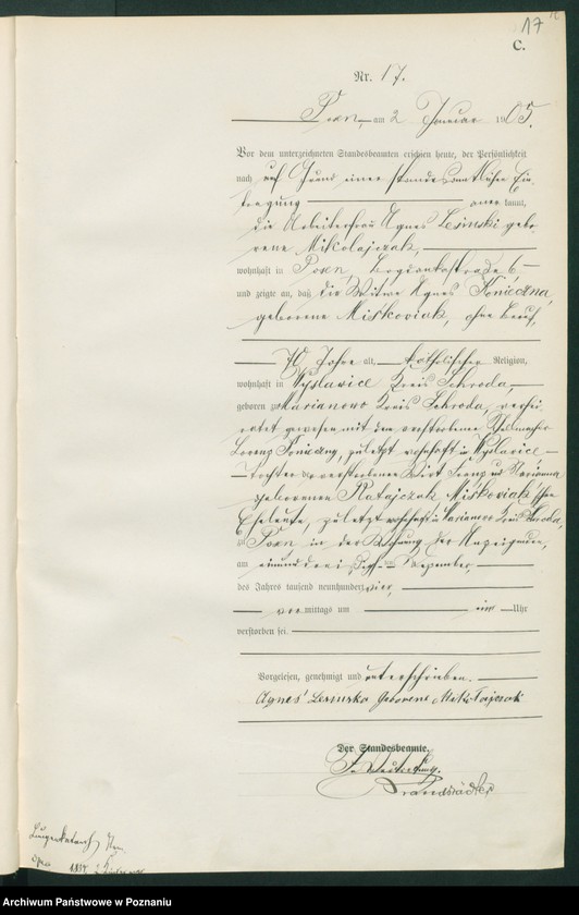 Obraz 19 z jednostki "Księga miejscowa zgonów tom I"