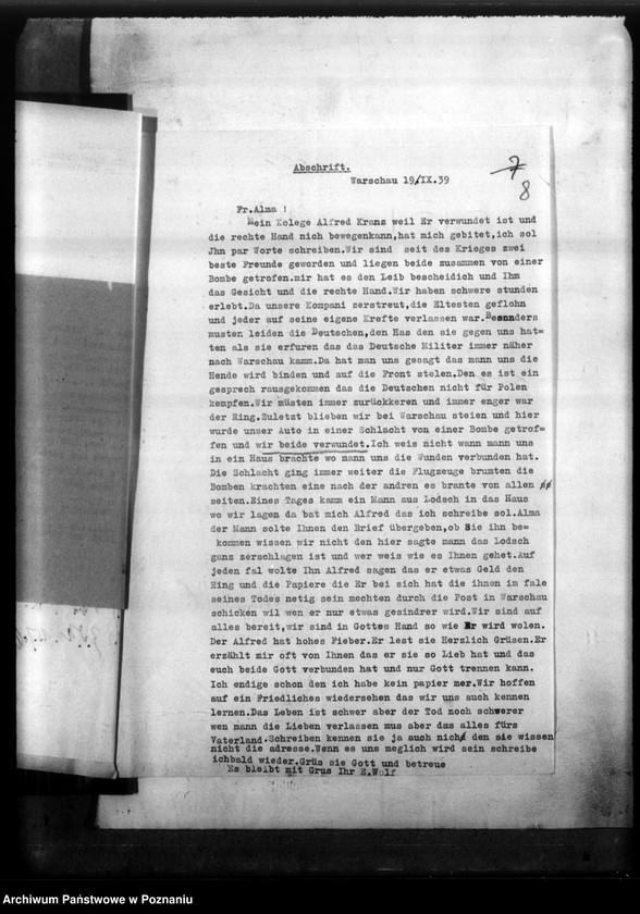 Obraz 12 z jednostki "Vermisste Alfred Kranz - Warschau (Warszawa)"