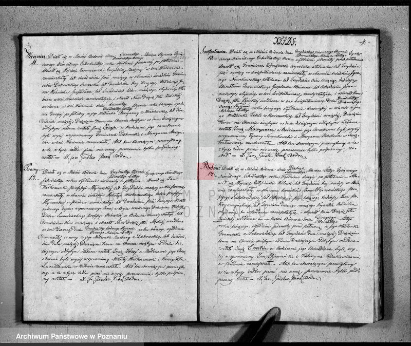 Obraz 5 z jednostki "Duplikat akt urodzonych, małżeństw, zgonów"