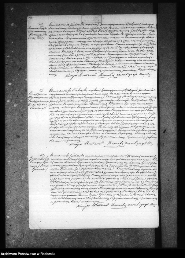 image.from.unit.number "Dublikat aktov o rodivšihsâ, brakosoče6avšihsâ i umerših v prihode Głovačev za 1881god"