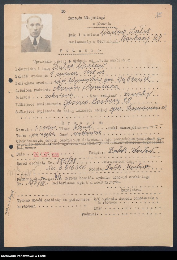 image.from.unit.number "Podania o wydanie dowodów osobistych. Litery D -F"