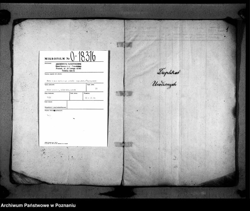 image.from.unit.number "Duplikat urodzonych, zaślubionych, zmarłych"