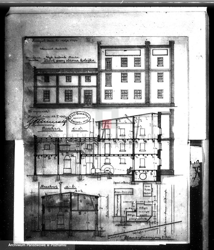 Obraz 13 z jednostki "Zakład przemysłowy /młyn motorowy/ A. Czyżowski w Śmiglu rozbudowa"