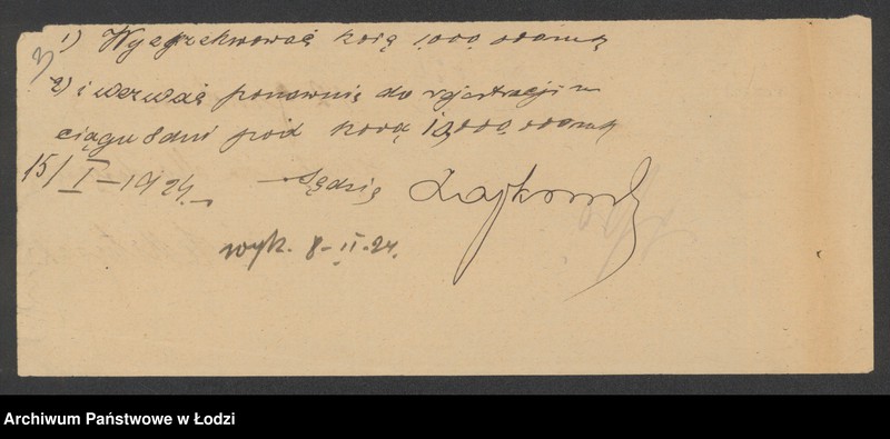 Obraz 5 z jednostki "Jechuda Birnbaum- sprzedaż pończoch i trykotów"