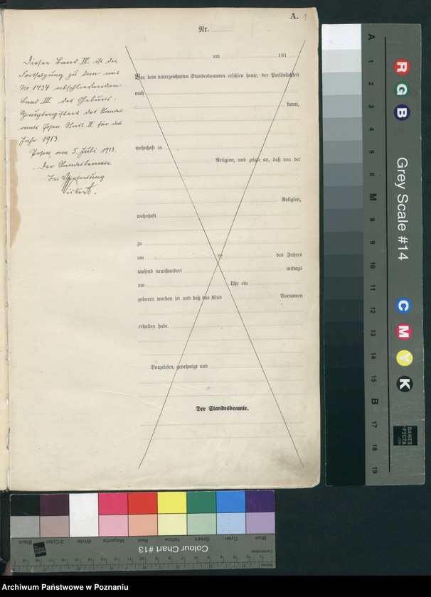 Obraz 3 z jednostki "Księga miejscowa urodzeń tom IV [Rejestr główny urodzeń]"