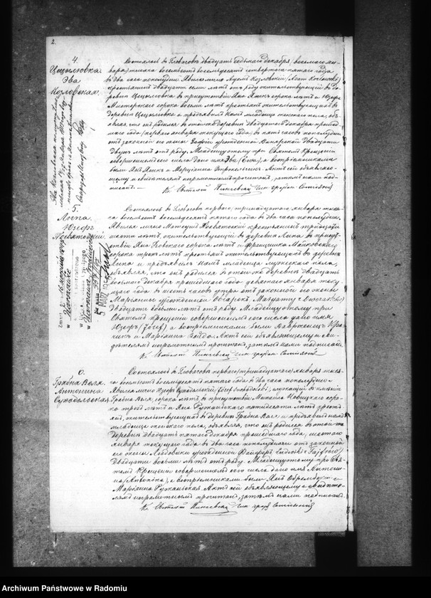 image.from.unit.number "[Duplikat akt urodzonych, zaślubionych i zmarłych parafii Głowaczów za 1885 rok]"