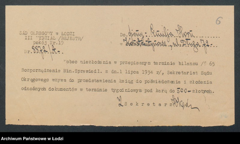 Obraz 8 z jednostki "Emilja Horn – sklep rzeźniczy. Konstantynów"