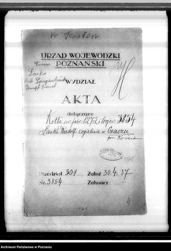 Obraz 4 z jednostki "Cegielnia w Czaczu R. Łaske, pow. kościański nr woj. kotła 3854"