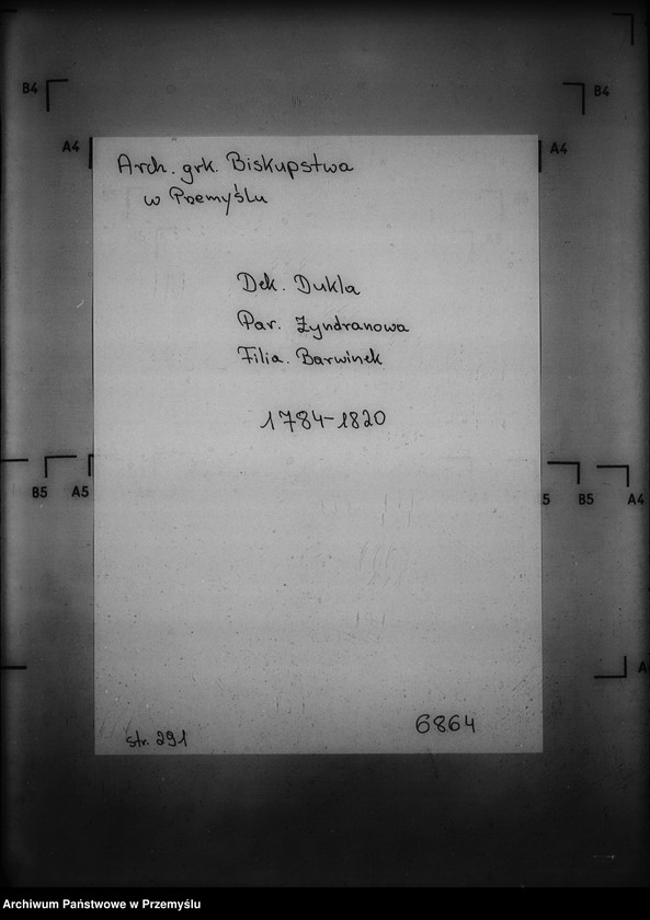 image.from.unit.number "[Kopie ksiąg metrykalnych parafii Zyndranowa z filią Barwinek (dekanat Dukla)]"