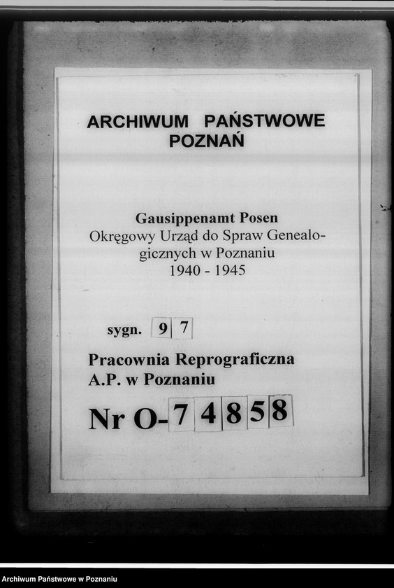 Obraz 17 z jednostki "Betrifft Kennzeichnung der Kreise durch Unterscheidungszeichen und Richtlinien für die Sichtung und Verzeichnung der Kirchenbücher"