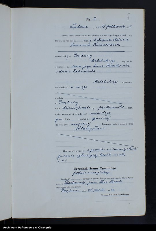 image.from.unit.number "Księga urodzeń Nr 1 - 18,1 - 46,1 - 47,1 - 49,1 - 52 i 1 - 51/przepisana w języku polskim z oryginału niemieckiego w dniach 18.06.1950 - 7.08.1950/"