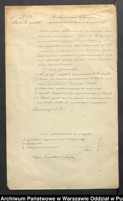 image.from.unit.number "O urządzaniu chłopów byłej rządowej wsi Wąsewo, gm.Komorowo wchodzącej w skład prywatnej własności tejże nazwy podlegającej ziemianinowi Piotrowi Zieleńskiemu"