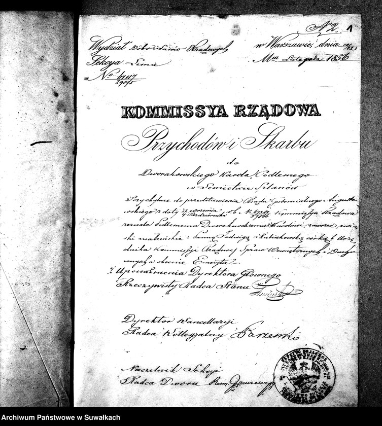 image.from.unit.number "Dowody do Akt Ślubnych z roku 1857 Suwałk"