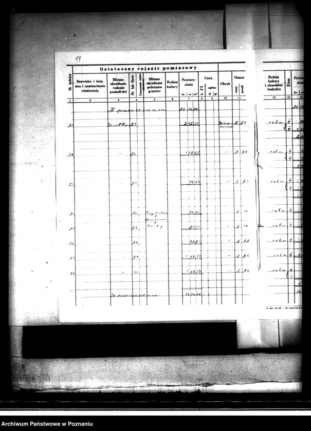 Obraz 16 z jednostki "Ostateczny rejestr pomiarowy majątku Donaborów powiat kępiński"